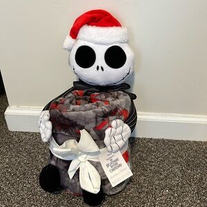 The Nightmare Before Christmas Jack Skellington Pillow Buddy & Throw Blanket
